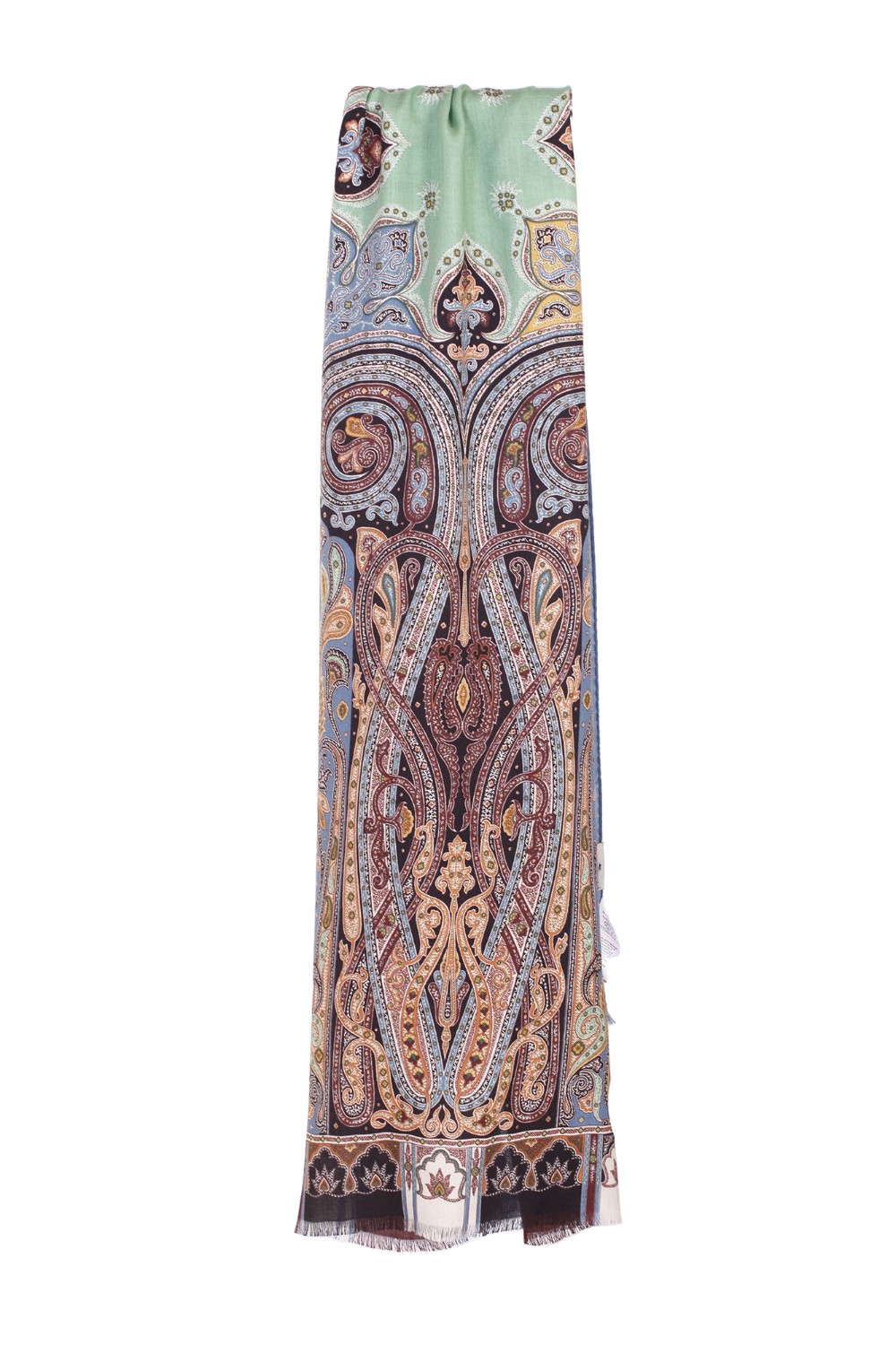 shop ETRO Saldi Sciarpa: Etro sciapra in cashmere e seta.
Sciarpa in cachemire, decorata da una stampa con motivi Paisley d'archivio e impreziosita da una bordatura unita sfrangiata.
Dimensioni: 70x170cm.
Composizione: 70% Cashmere 30% Seta.
Made in Italy.. 10007 8021-300 number 4970919